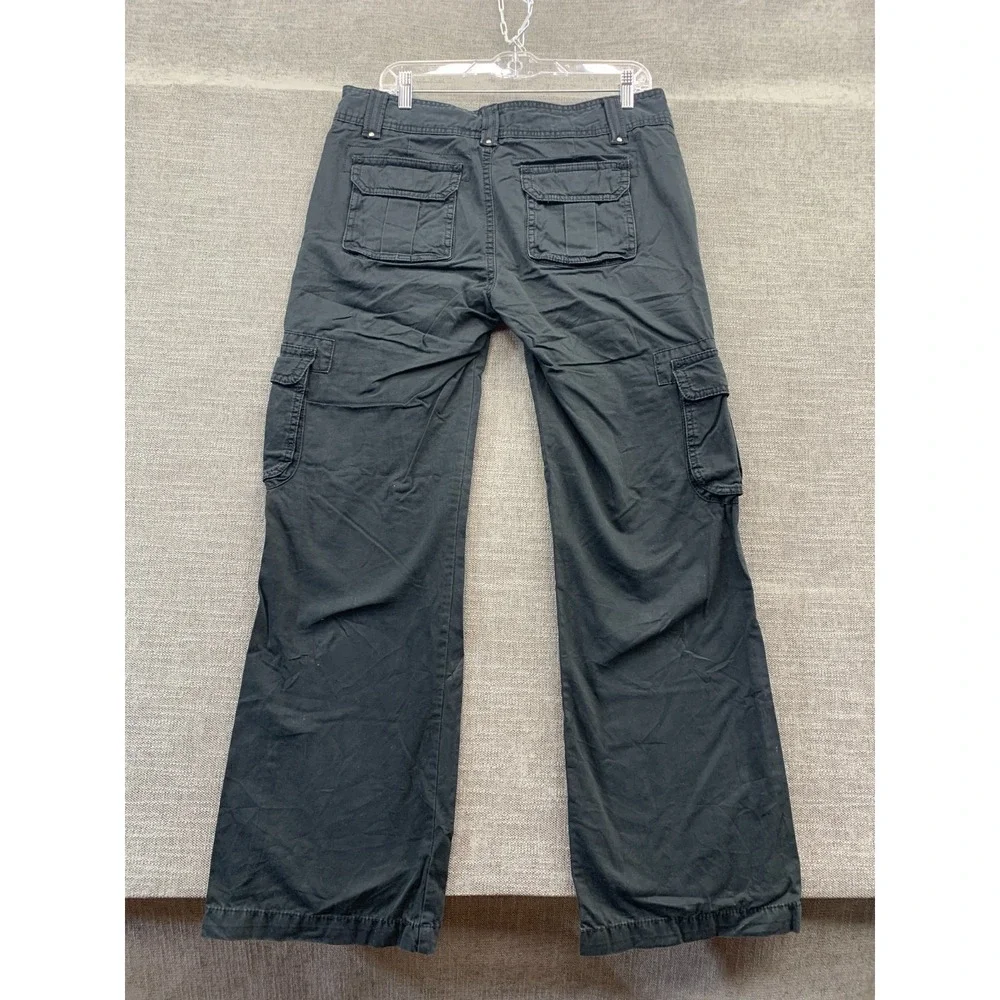 Gap Relaxed Fit‎ Cargo Pants Boys 10 Gray Dark Wash Straight Leg Outdoor Hiking